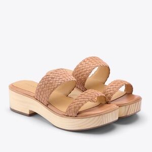 NIB Nisolo Ellie All Day woven leather clog sandal